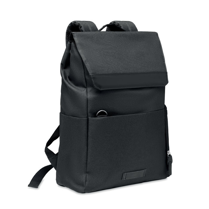 Sac ordinateur 15" publicitaire design rPET DAEGU Noir