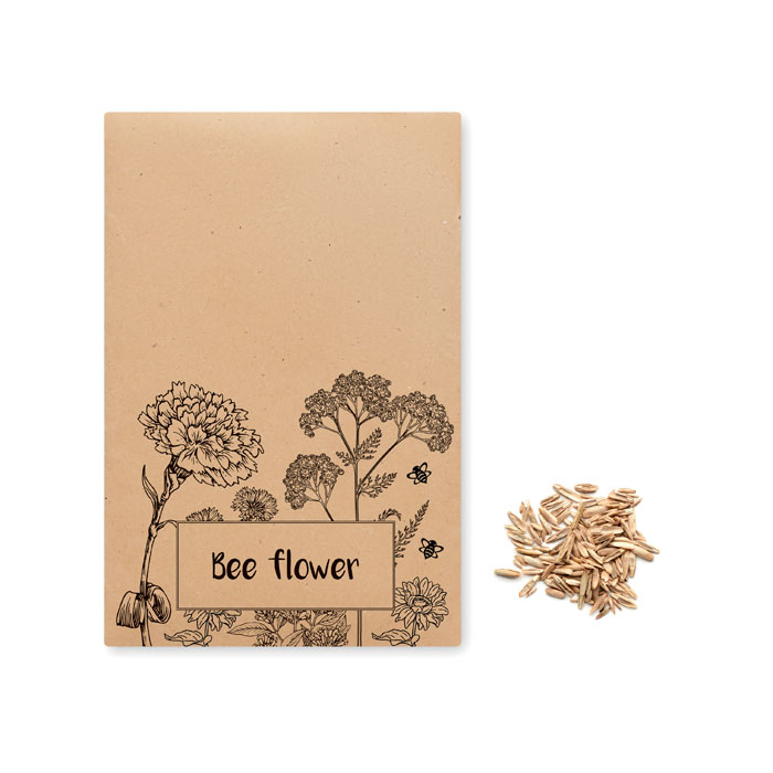Mélange de graines pour abeilles personnalisé Beige