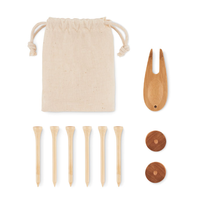 Set d'accessoires de golf publicitaire DORMIE Beige