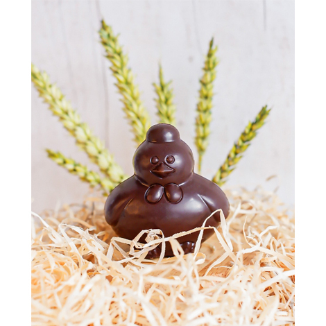 Poule de Pâques en chocolat personnalisable