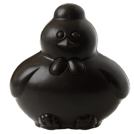 Poule de Pâques en chocolat personnalisable