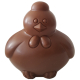 Poule de Pâques en chocolat personnalisable