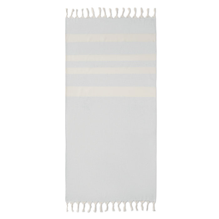 Fouta publicitaire en coton recyclé 140g AGOURA Gris