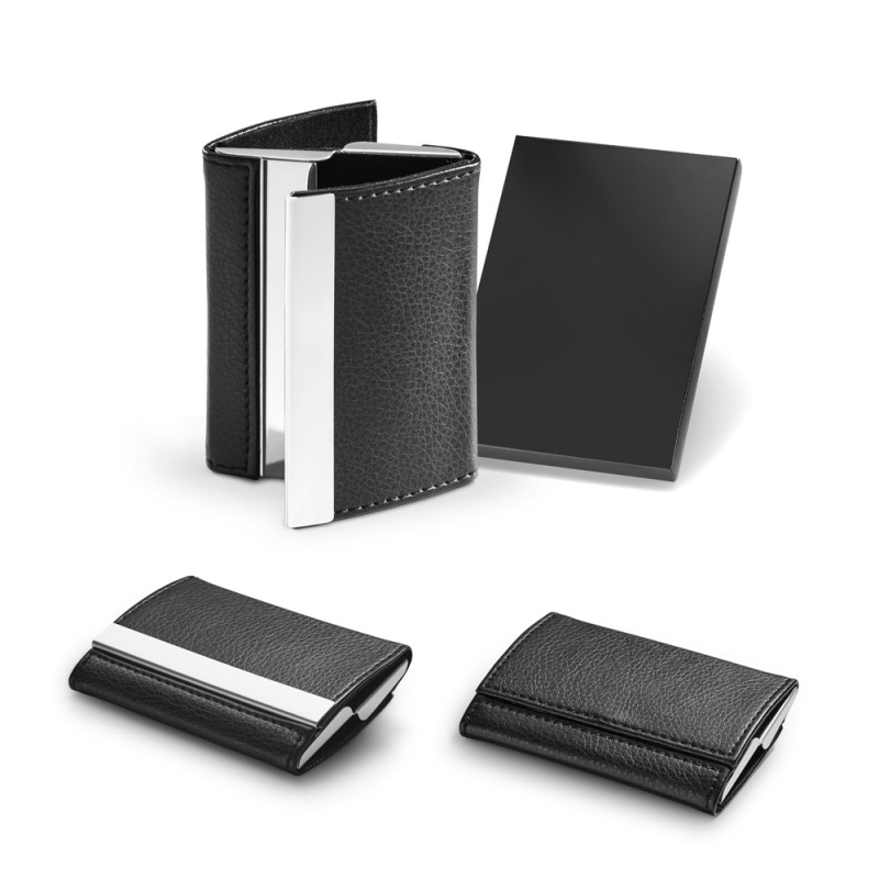 Porte-cartes De Visite Vertical En Bois | Lot De 2, Couleur Noisette Et Doré | Capacité 30-50 Cartes | Pour Bureau, Maison, Exposition