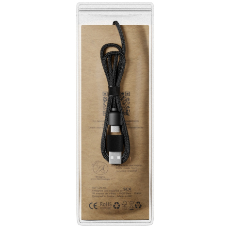 Câble personnalisable avec chargeur induction 10W