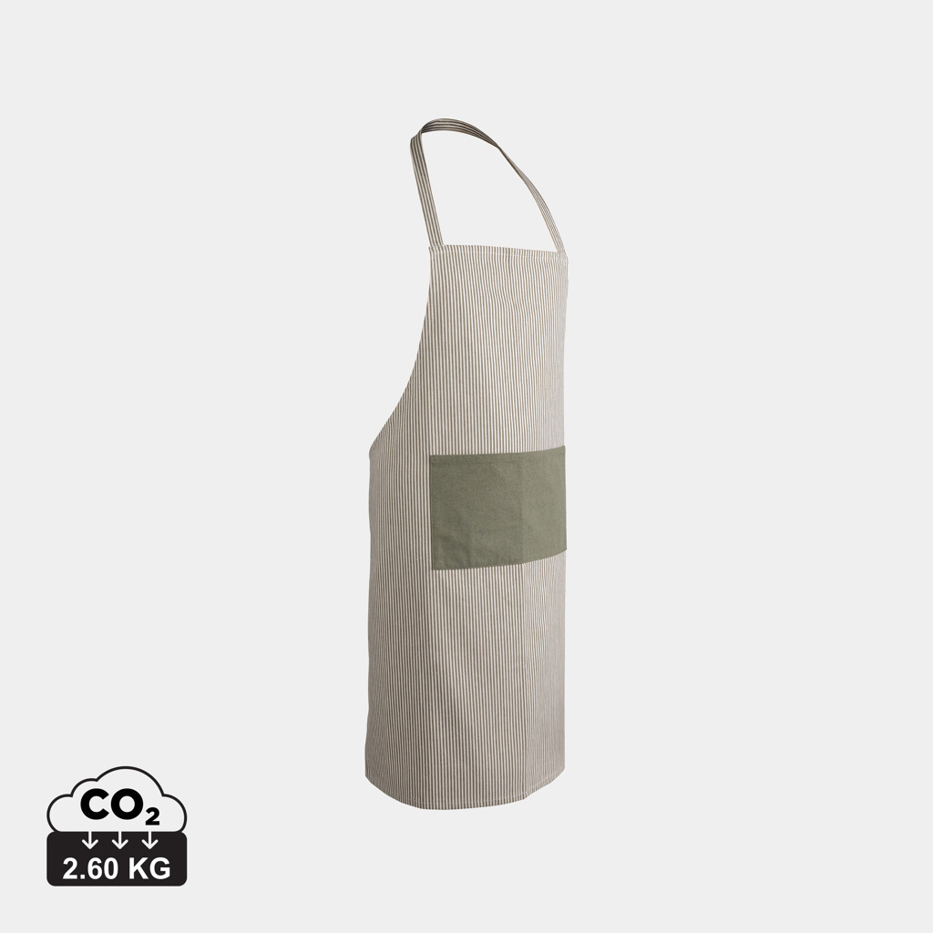 Tablier publicitaire coton recyclé 280 gr Ukiyo IMPACT Vert