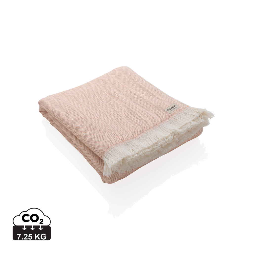 Serviette publicitaire coton recyclé Ukiyo IMPACT Rose
