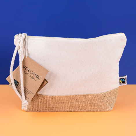 Trousse publicitaire jute et coton Fair Trade BIG VOLCANIC