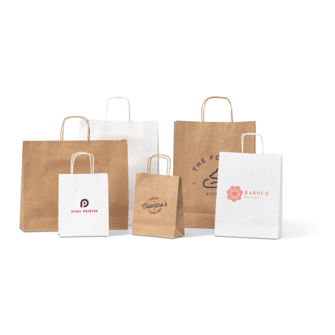 Sac papier kraft promotionnel 24x9x31 cm CABAZON