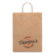 Sac en papier kraft personnalisé 18x8x23cm LEIA