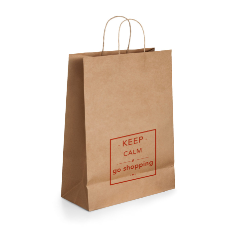 Sac papier kraft publicitaire 24x9x31 cm ELLEN