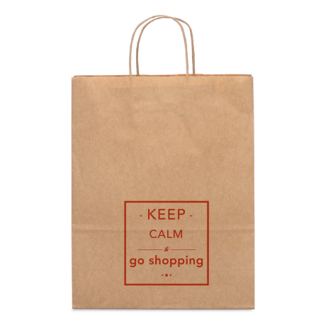 Sac papier kraft publicitaire 24x9x31 cm ELLEN
