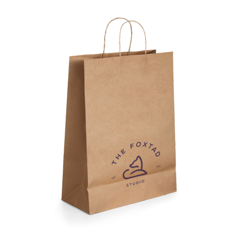Sac personnalisable en papier kraft 32x11x41 cm TAYLA