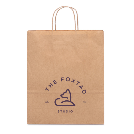 Sac personnalisable en papier kraft 32x11x41 cm TAYLA
