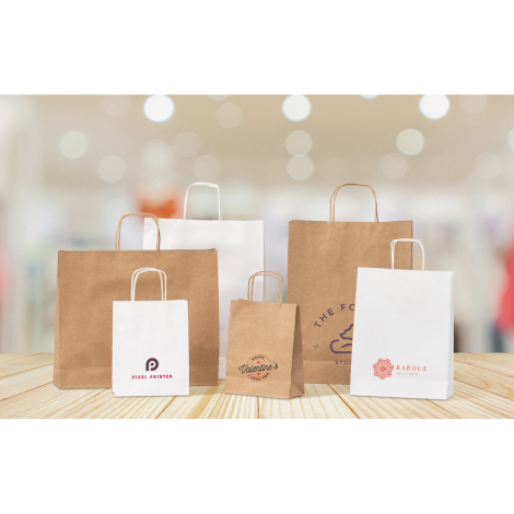 Sac personnalisable en papier kraft 32x11x41 cm TAYLA