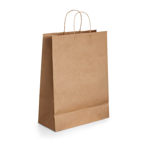 Sac papier kraft publicitaire 24x9x31 cm ELLEN