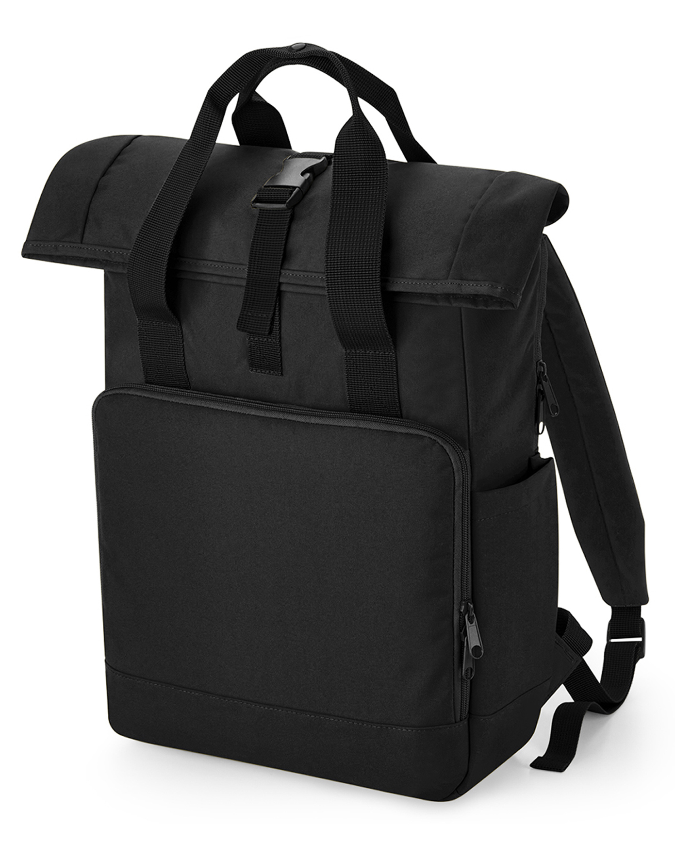 Sac à dos publicitaire fermeture Roll-Top ordinateur 15.6" Noir