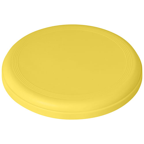 Frisbee publicitaire plastique recyclé Crest Jaune