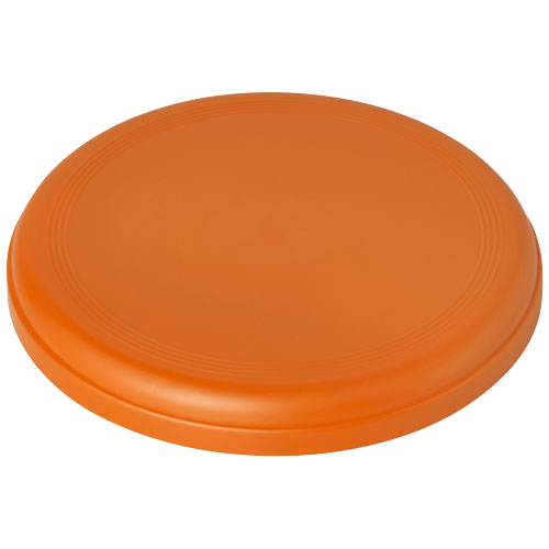 Frisbee publicitaire plastique recyclé Crest Orange