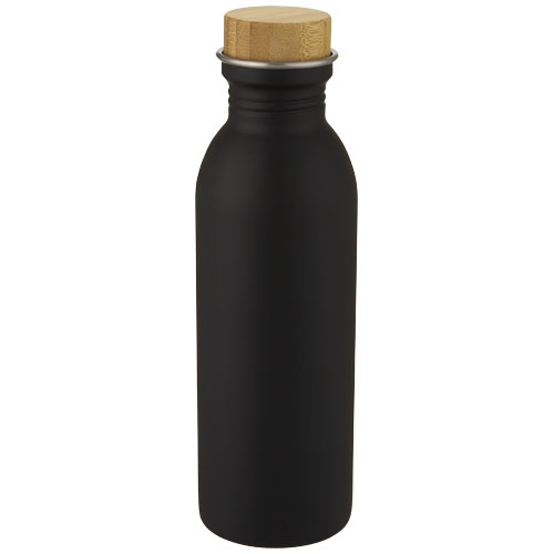 Bouteille de sport personnalisée acier inoxydable 650 ml Kalix Noir