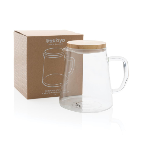 Carafe 1,2L avec couvercle personnalisable Ukiyo