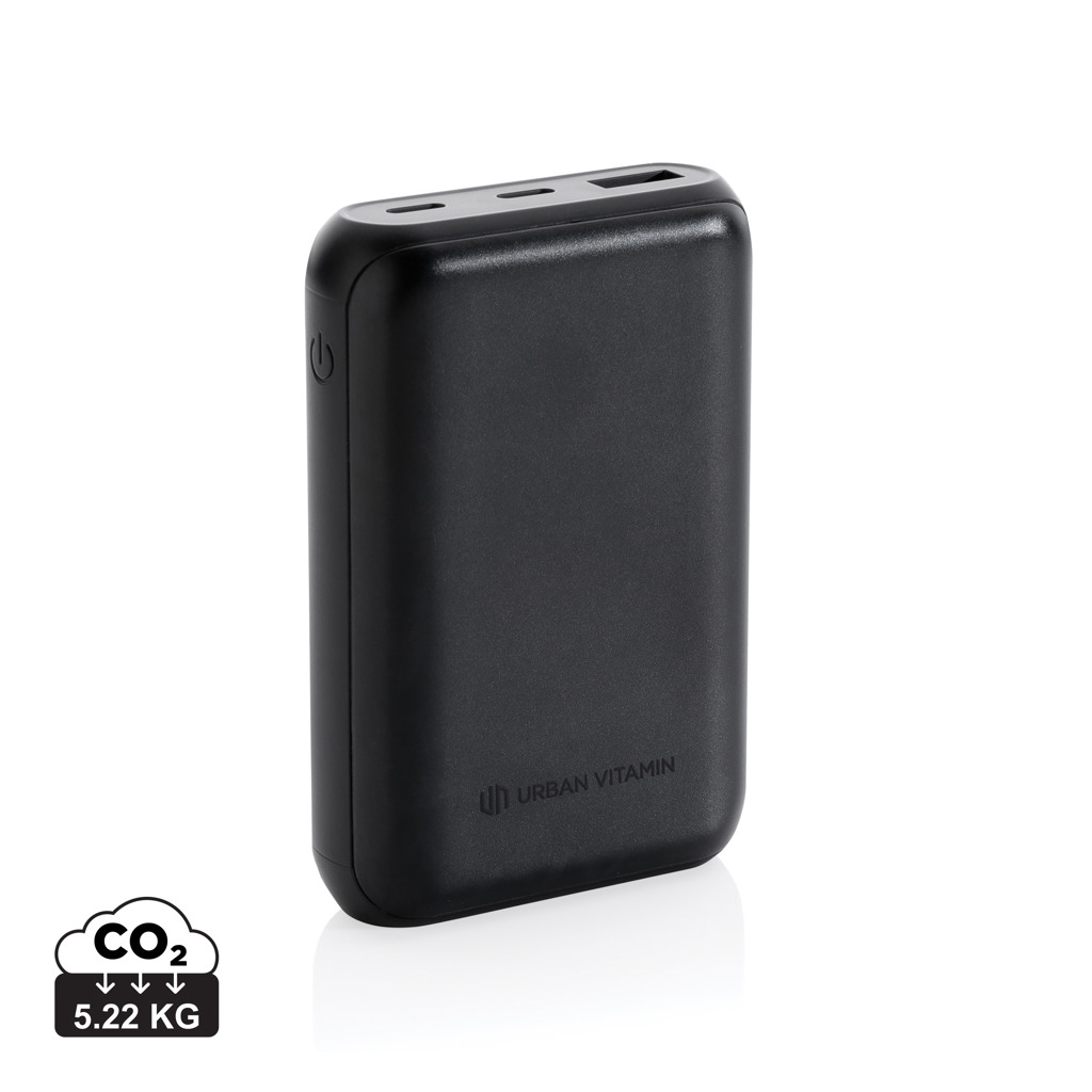 Powerbank publicitaire 10 000 mAh Urban Vitamin Noir