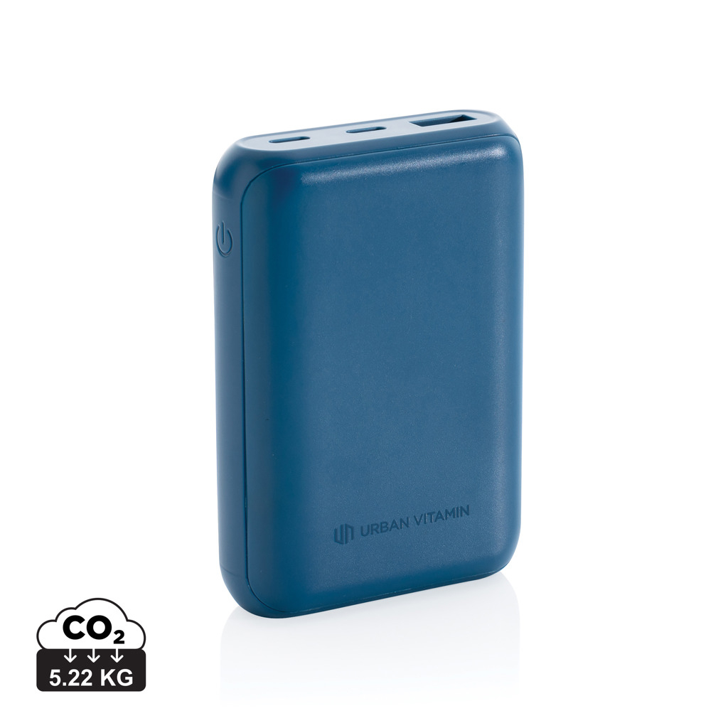 Powerbank publicitaire 10 000 mAh Urban Vitamin Bleu