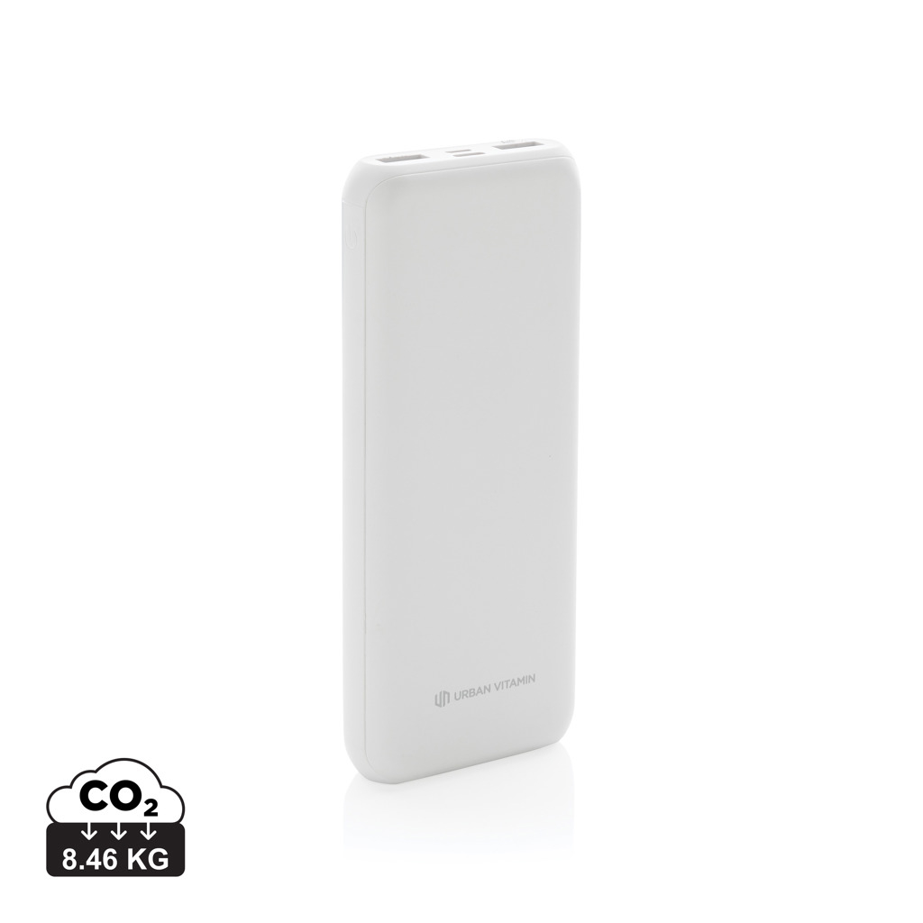 Powerbank publicitaire 20 000 mAh Urban Vitamin Blanc