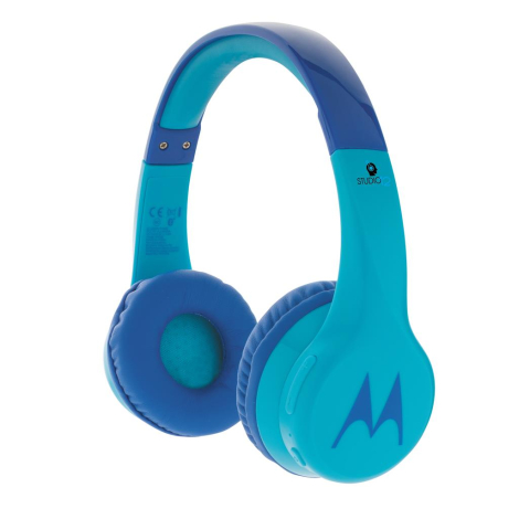 Casque audio enfant bleu