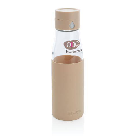 Bouteille d'eau en verre promotionnelle 600ml Ukiyo