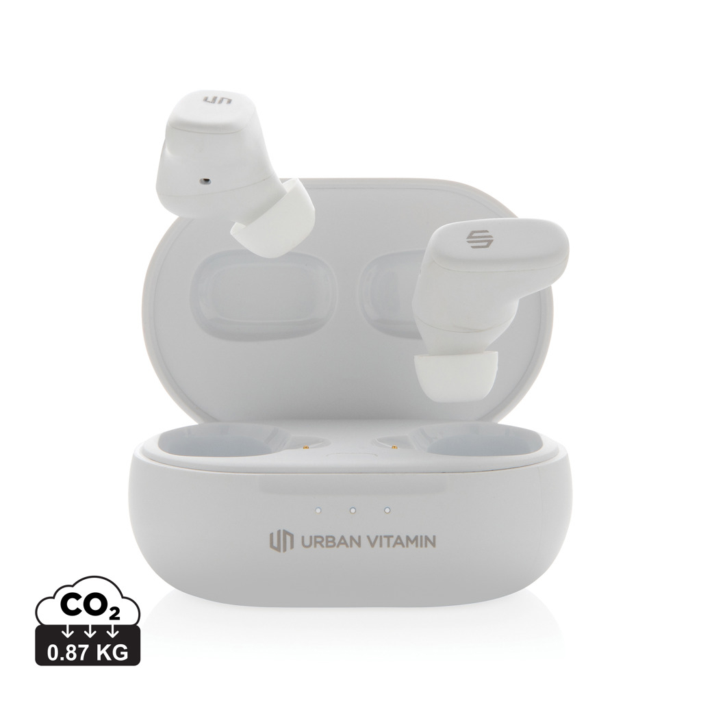 Ecouteurs ANC et ENC publicitaire Urban Vitamin Blanc