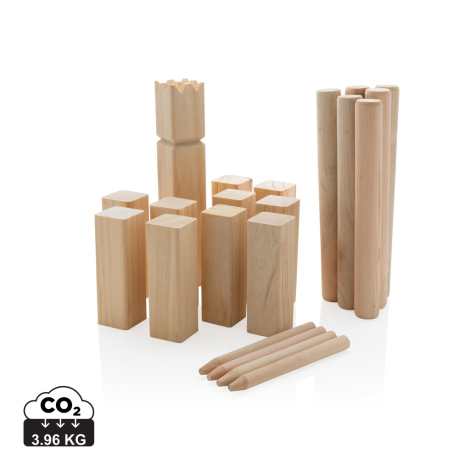 Jeu de Kubb publicitaire en bois