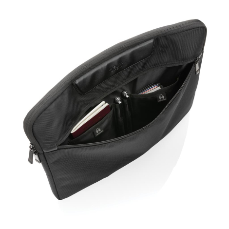 Pochette ordinateur 15.6" publicitaire rPET Swiss Peak