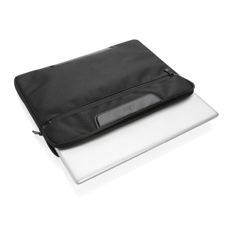 Pochette ordinateur 15.6" publicitaire rPET Swiss Peak
