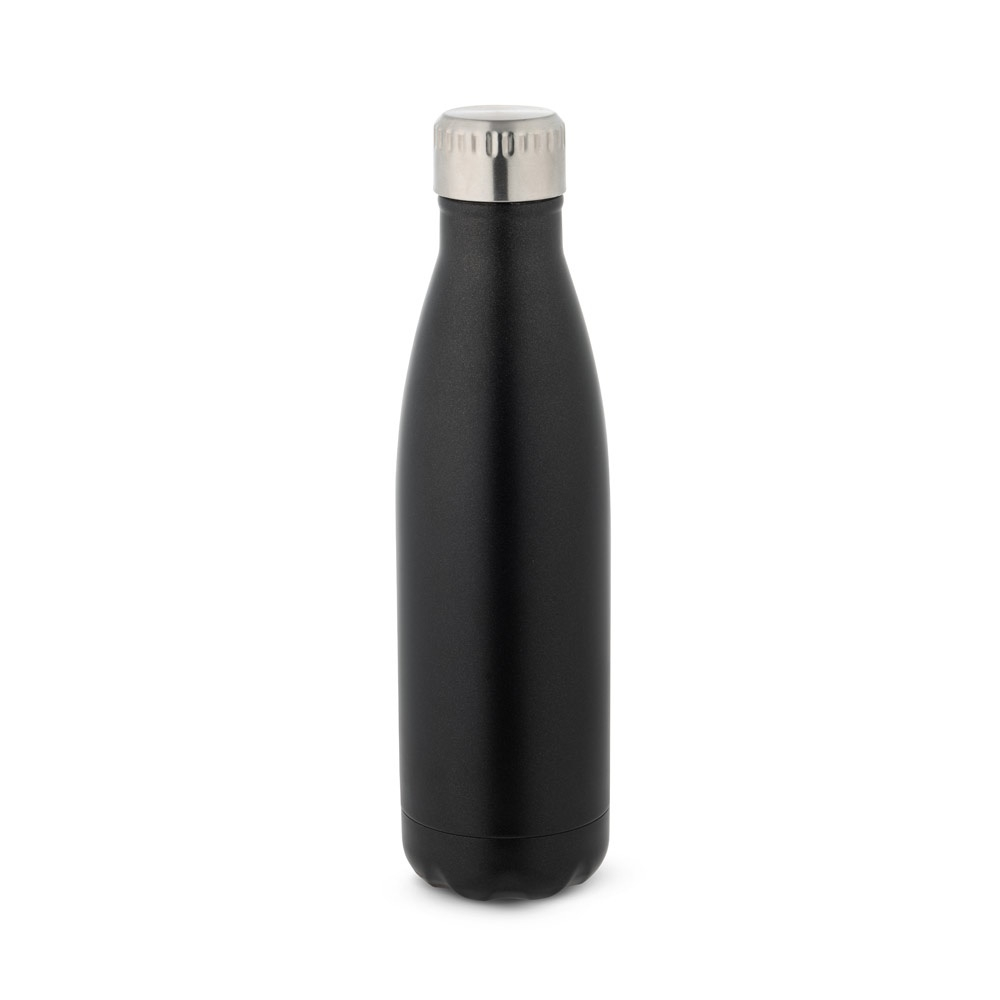 Bouteille promotionnel en acier inoxydable 510 ml SHOW SATIN Noir