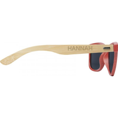 Lunettes de soleil promotionnelles en bambou Sun Ray