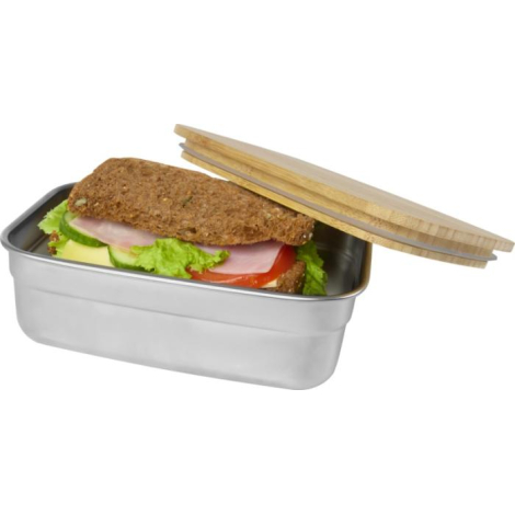 Boîte repas personnalisée acier inoxydable et bambou Tite