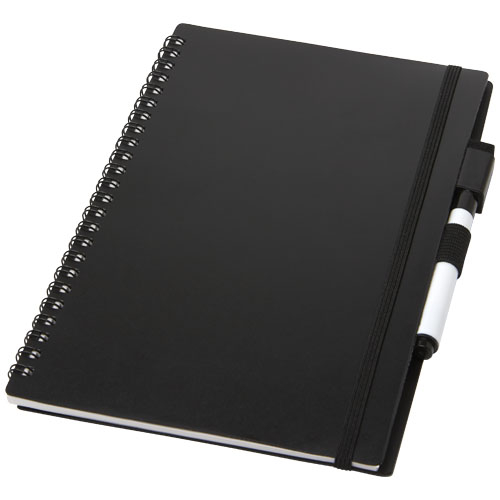 Bloc-notes personnalisable et réutilisable A5 Pebbles Noir