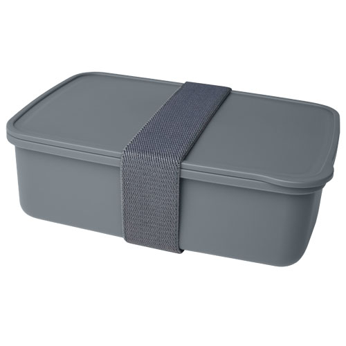 Boîte à lunch personnalisable plastique recyclé Dovi Gris
