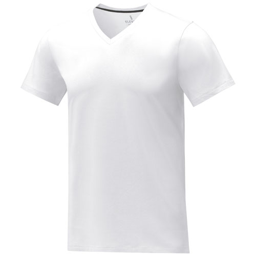 T-shirt personnalisé col V homme 160g - Somoto Blanc
