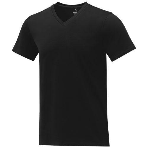 T-shirt personnalisé col V homme 160g - Somoto Noir