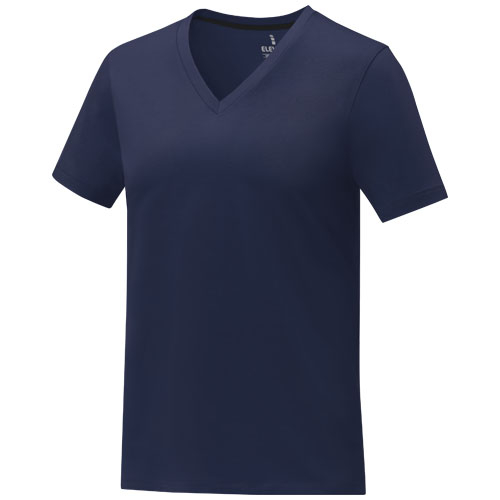 T-shirt personnalisé col V femme 160g - Somoto Marine