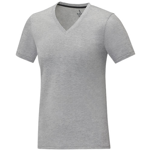 T-shirt personnalisé col V femme 160g - Somoto Gris