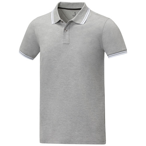 Polo tipping personnalisable homme 200g - Amarago Gris