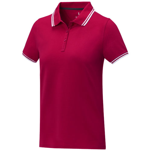 Polo tipping promotionnel femme 200g - Amarago Rouge