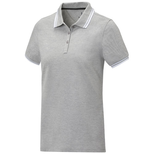 Polo tipping promotionnel femme 200g - Amarago Gris