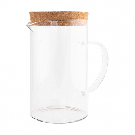 Carafe publicitaire borosilicate et couvercle liège ESSENCE