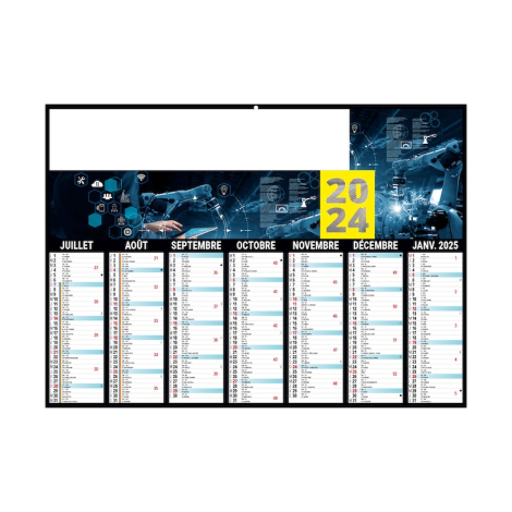 Calendrier bancaire publicitaire - METAL