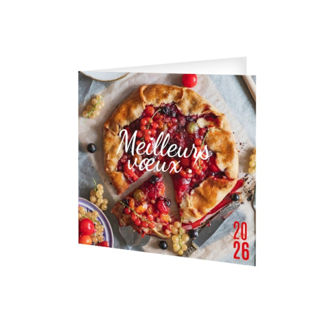 Carte de vœux publicitaire - Petits plats