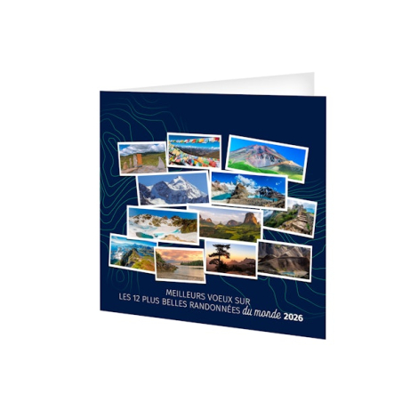 Carte de vœux publicitaire - Randonnées